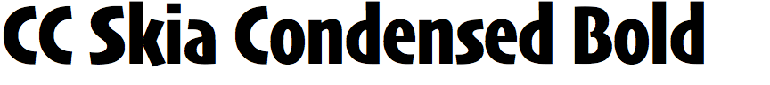 CC Skia Condensed Bold