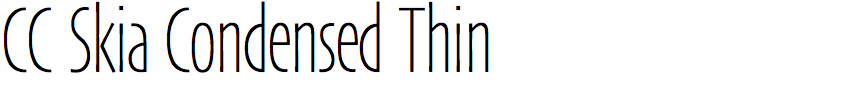 CC Skia Condensed Thin
