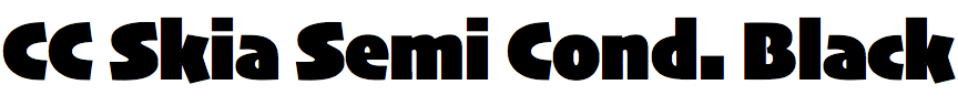 CC Skia Semi Condensed Black