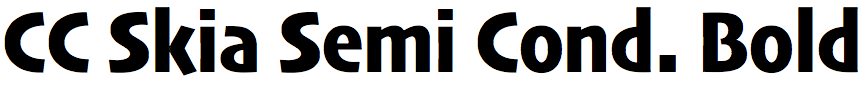 CC Skia Semi Condensed Bold