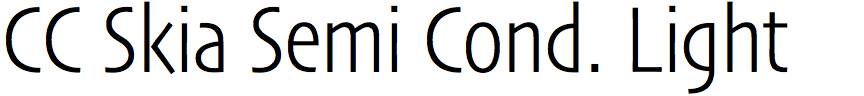 CC Skia Semi Condensed Light
