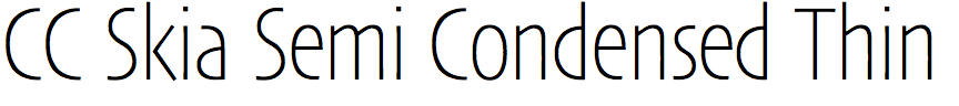 CC Skia Semi Condensed Thin