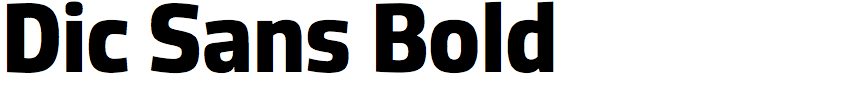 Dic Sans Bold