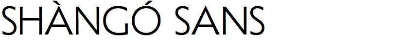 Shàngó Sans