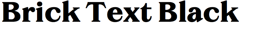 Brick Text Black