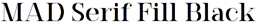 MAD Serif Fill Black