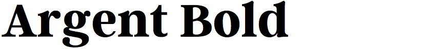 Argent Bold