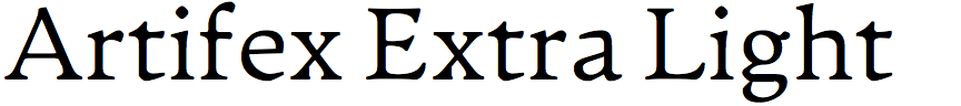 Artifex Extra Light