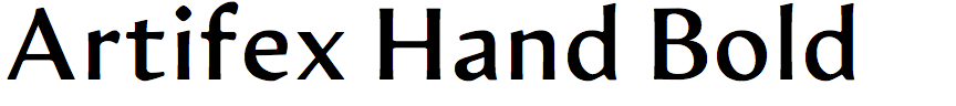 Artifex Hand Bold