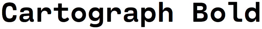 Cartograph Bold