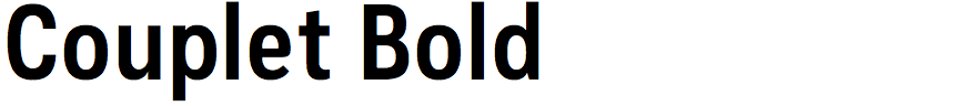 Couplet Bold