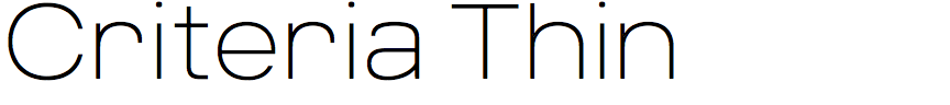 Criteria Thin