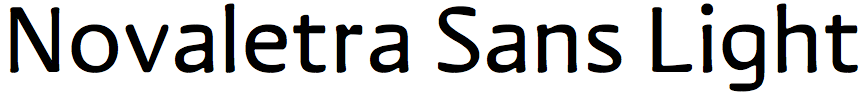 Novaletra Sans Light