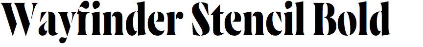 Wayfinder Stencil Bold