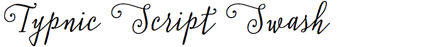 Typnic Script Swash