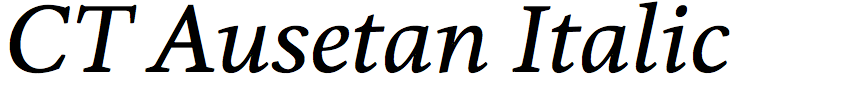 CT Ausetan Italic