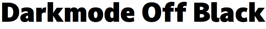 Darkmode Off Black