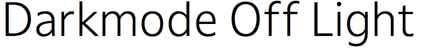 Darkmode Off Light