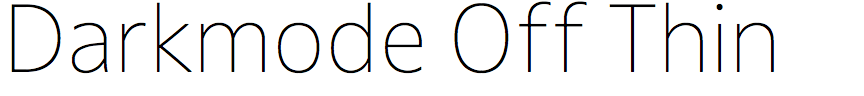 Darkmode Off Thin