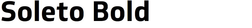 Soleto Bold