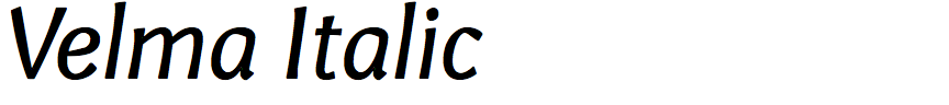 Velma Italic