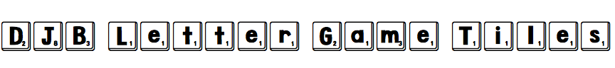 DJB Letter Game Tiles