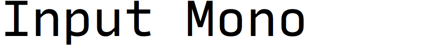 Input Mono