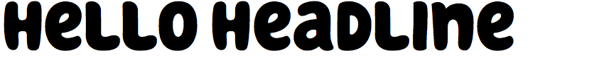 Hello Headline