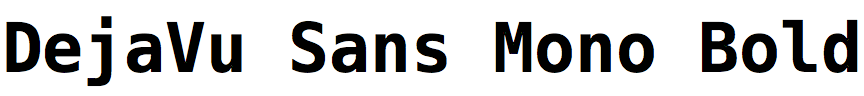 DejaVu Sans Mono Bold