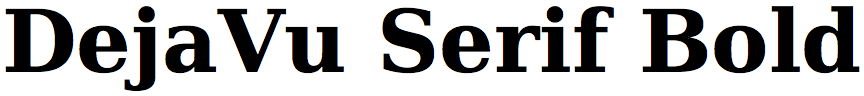 DejaVu Serif Bold