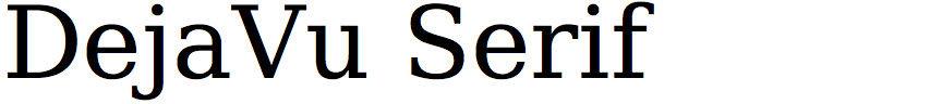 DejaVu Serif