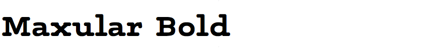 Maxular Bold