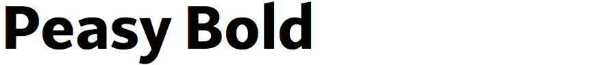 Peasy Bold