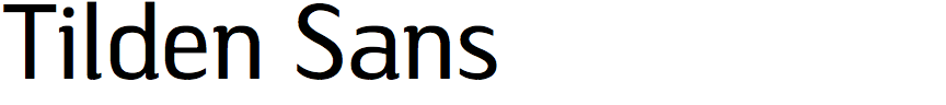 Tilden Sans