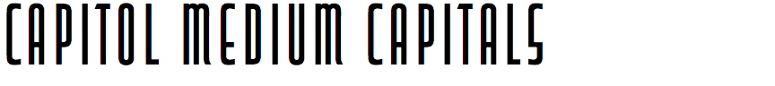 Capitol Medium Capitals