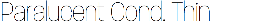 Paralucent Condensed Thin