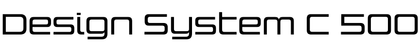 Design System C 500