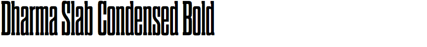 Dharma Slab Condensed Bold