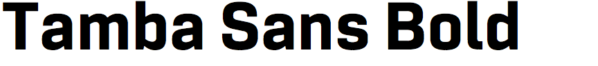 Tamba Sans Bold