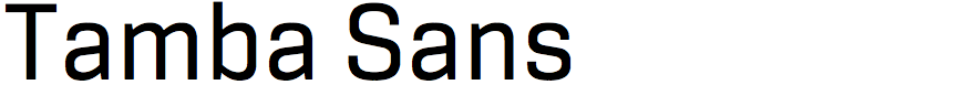 Tamba Sans