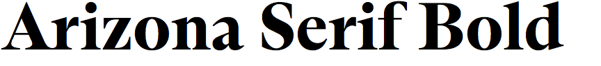 Arizona Serif Bold