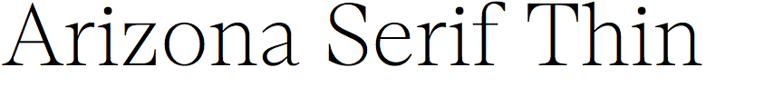 Arizona Serif Thin