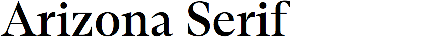 Arizona Serif
