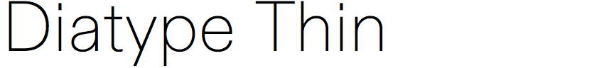 Diatype Thin
