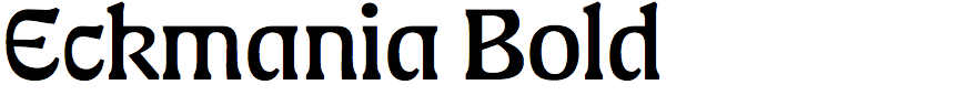Eckmania Bold