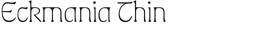 Eckmania Thin
