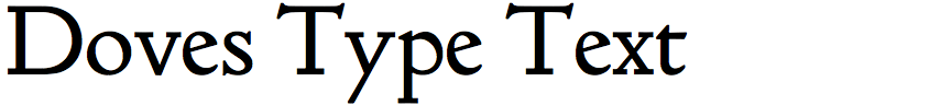 Doves Type Text