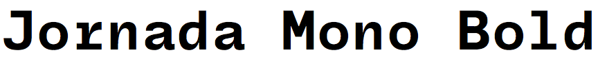 Jornada Mono Bold
