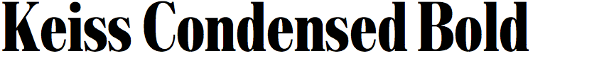 Keiss Condensed Bold