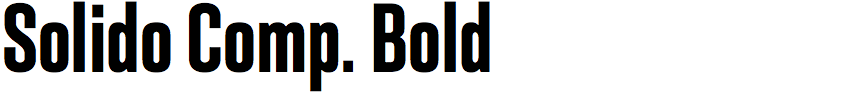 Solido Compressed Bold